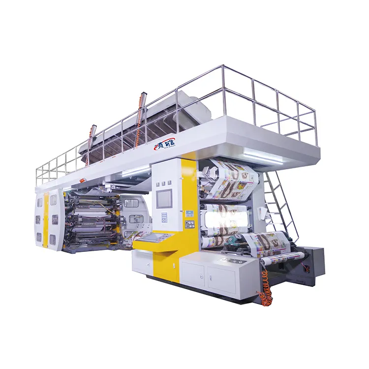 6 Color High-Speed Central Impression Flexo Printer